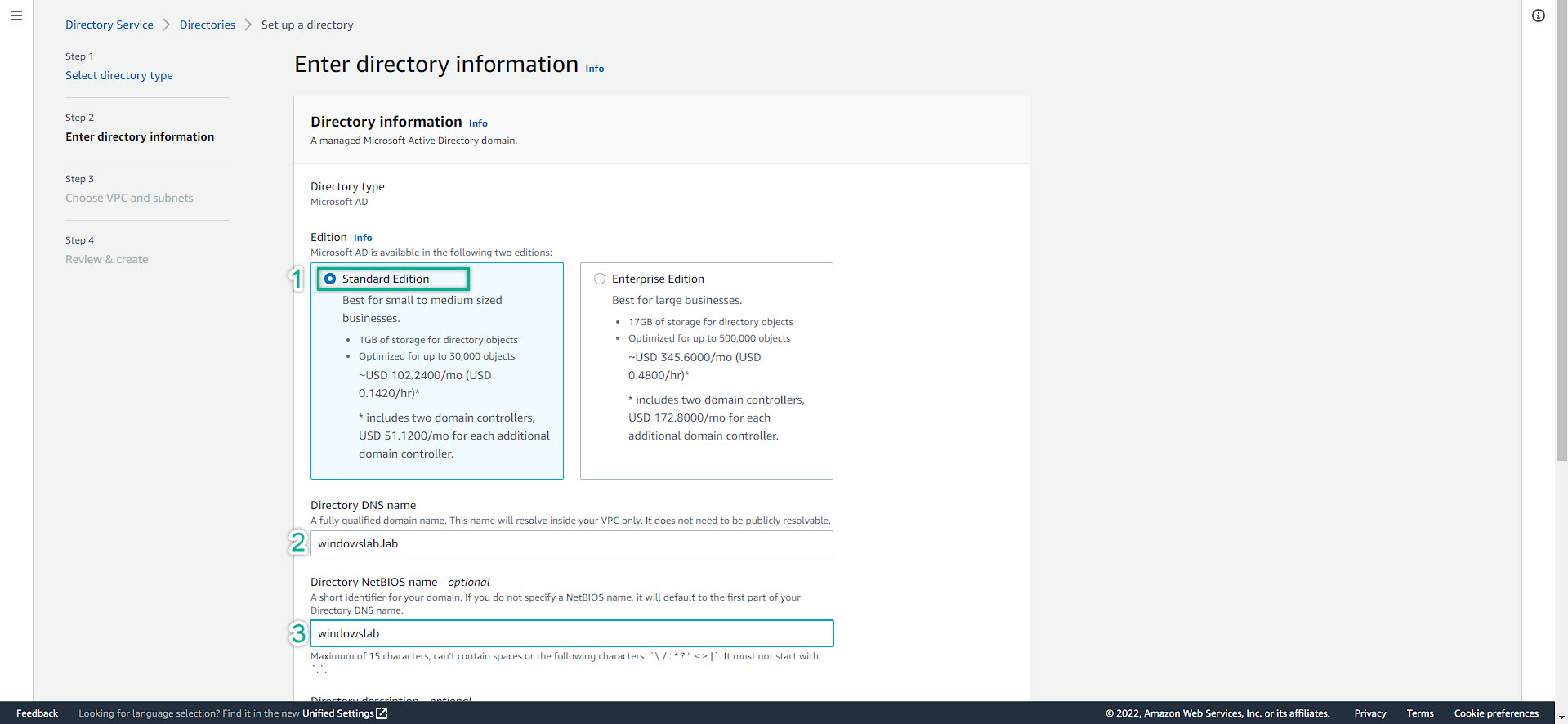 setup directory